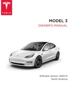 2022特斯拉MODEL 3北美用户手册2022.12 封面