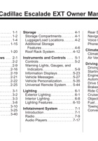 凯迪拉克进口Escalade EXT用户手册 L92 封面