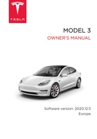 2020特斯拉MODEL 3欧洲用户手册2020.12 封面