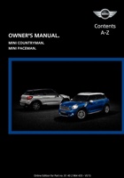 2016_MINI_Countryman_Paceman用户手册 封面