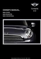 2014_MINI_Coupe_Roadster_Convertible_With_Navigation用户手册 封面