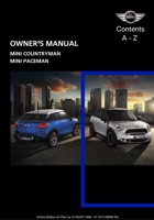 2013_MINI_Countryman_Paceman_all_trims用户手册 封面