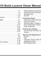 2010别克进口lucerne用户手册 封面
